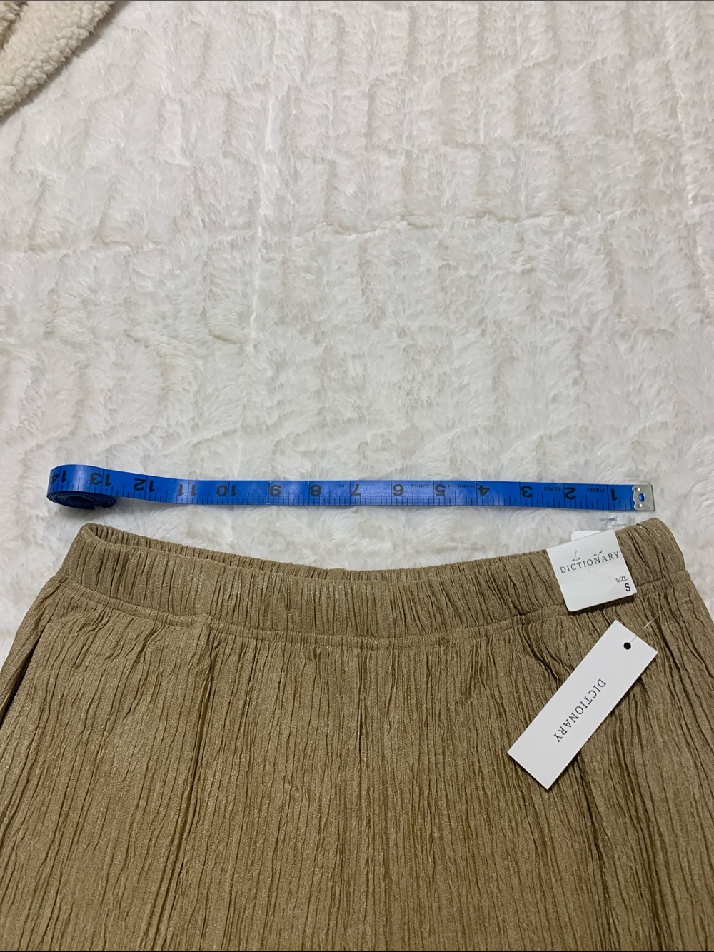 Ribbed Wide-Leg Knit Pants in Camel Neutral - Picture 10 of 10